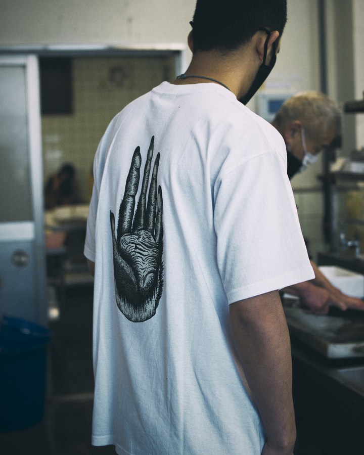ADI Yeti T-shirt inspired by 前田魚店